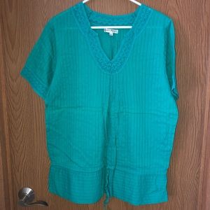 Claudia Richard Turquoise Blouse